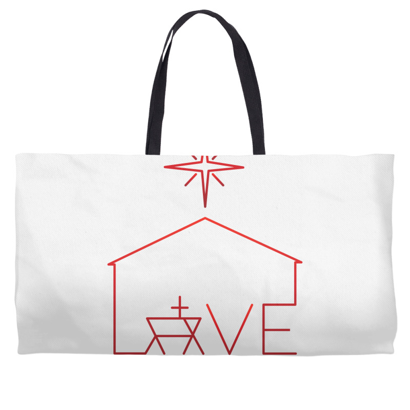 Love Came Down Red Weekender Totes | Artistshot