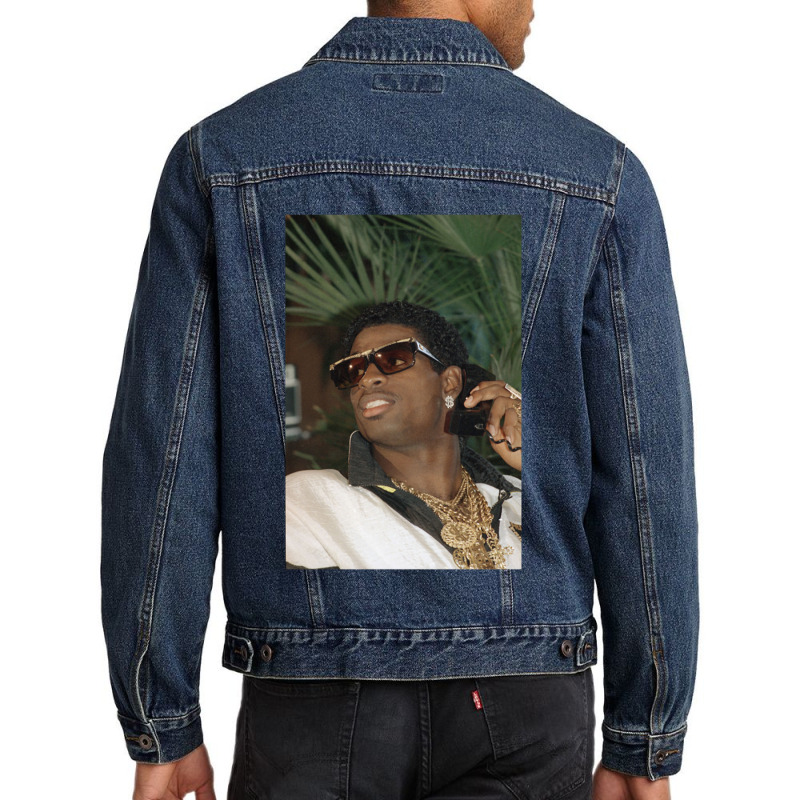 Dion Sanders Draft Day Men Denim Jacket by cm-arts | Artistshot