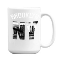 Brooklyn New York Skyline Hoodie Brooklyn Sweatshirt 15 Oz Coffee Mug | Artistshot