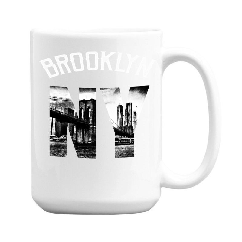 Brooklyn New York Skyline Hoodie Brooklyn Sweatshirt 15 Oz Coffee Mug | Artistshot