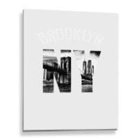 Brooklyn New York Skyline Hoodie Brooklyn Sweatshirt Metal Print Vertical | Artistshot