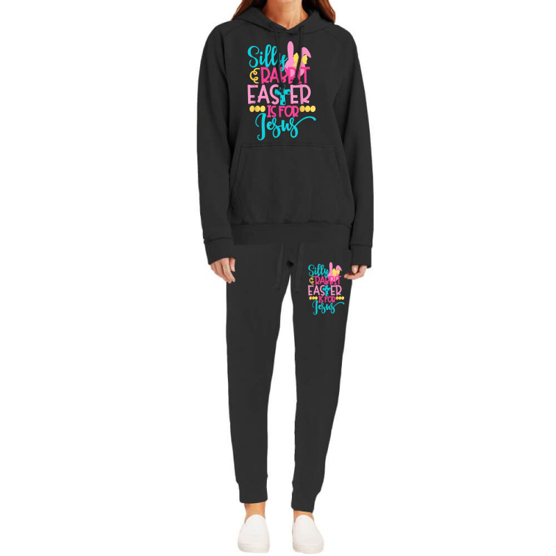 Silly Rabbit Easter Is For J.esus Christians Funny Easter Hoodie & Jogger Set | Artistshot