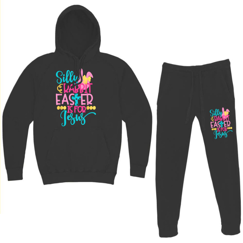 Silly Rabbit Easter Is For J.esus Christians Funny Easter Hoodie & Jogger Set | Artistshot