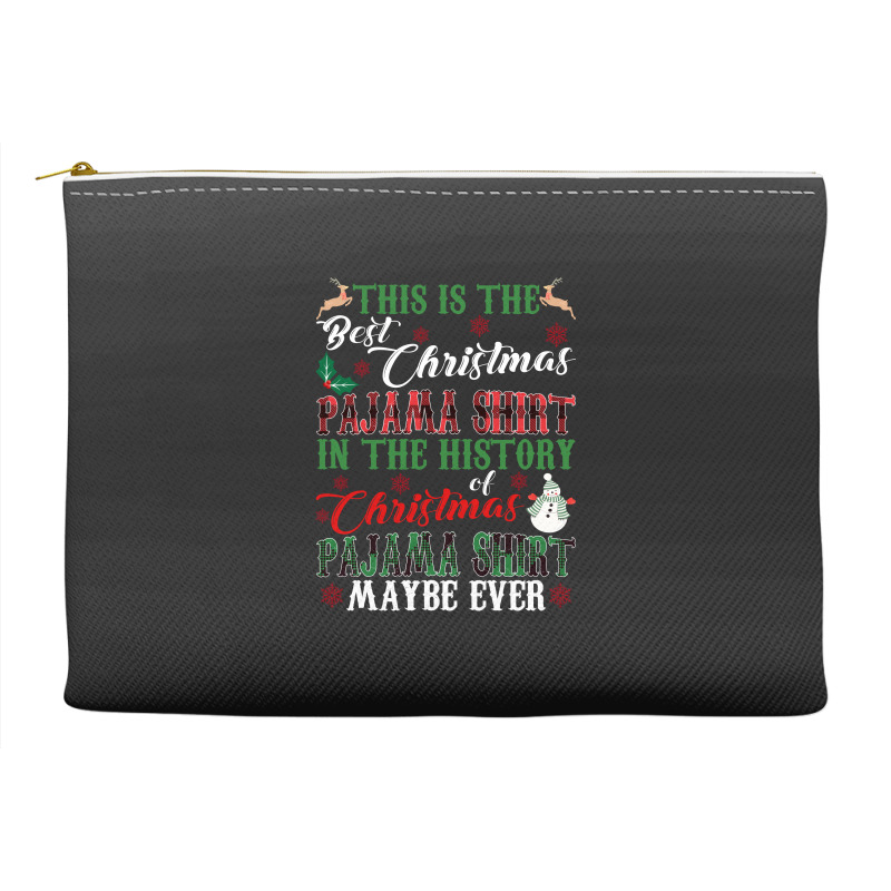 This Is The Best Christmas Pajama Shirt Accessory Pouches | Artistshot