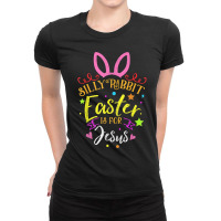 Silly Rabbit Easter Is For Jesuss Novelty Gift Costume Ladies Fitted T-shirt | Artistshot