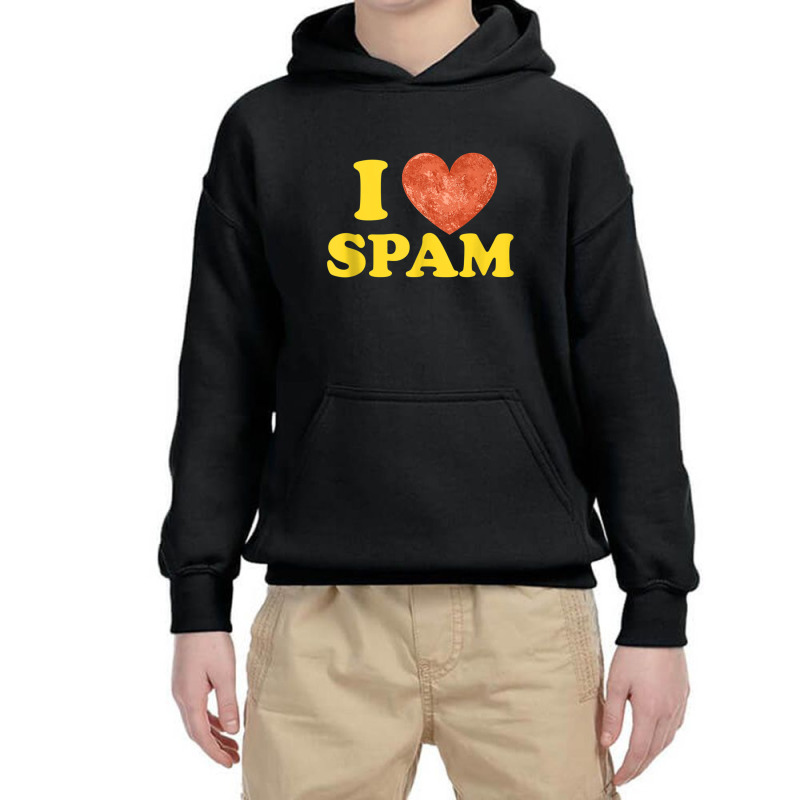 I Heart Love Spam Canned Cooked Pork Food Lover Spam Tank Top Youth Hoodie by cm-arts | Artistshot