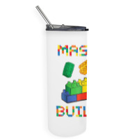 Brick Builder Blocks Building Master Builder Funny Toys Kids T Shirt Skinny Tumbler | Artistshot