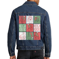 Snow White Heigh Ho Ho Ho Dwarfs Christmas Men Denim Jacket | Artistshot