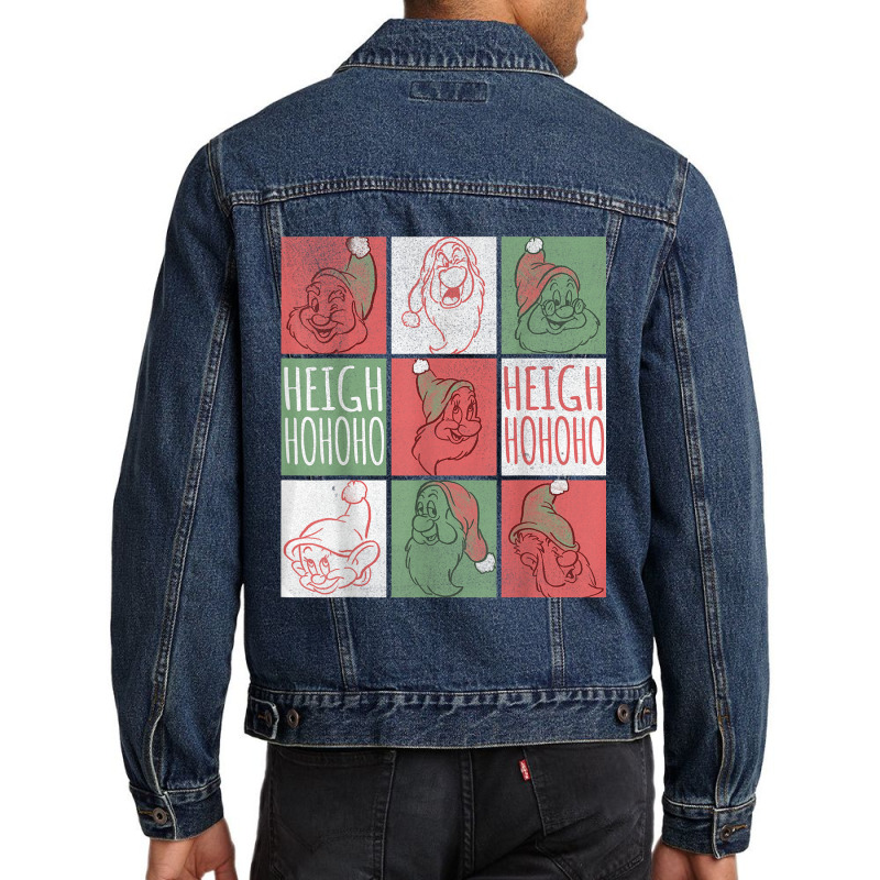 Snow White Heigh Ho Ho Ho Dwarfs Christmas Men Denim Jacket | Artistshot