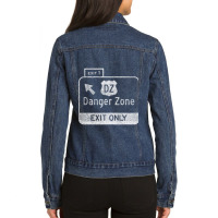 Highway To The Danger Zone Ladies Denim Jacket | Artistshot