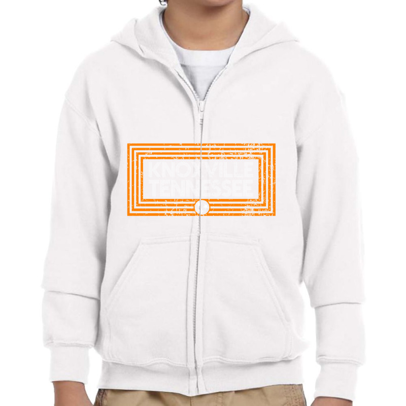 Orange Tennessee State Flag Design 865 Knoxville Tennessee Sweatshirt Youth Zipper Hoodie by cm-arts | Artistshot