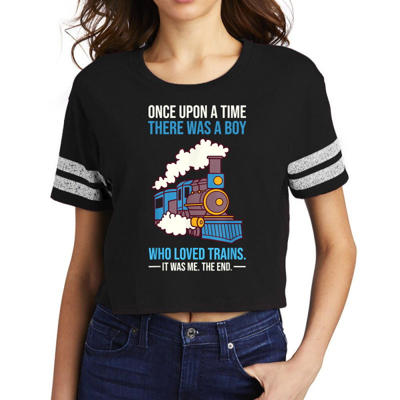 There Was A Boy Who Loved Trains Wagon Lover Locomotive T Shirt Scorecard Crop Tee by cm-arts | Artistshot