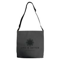 Life Is Better On The Toon Pontoon Adjustable Strap Totes | Artistshot