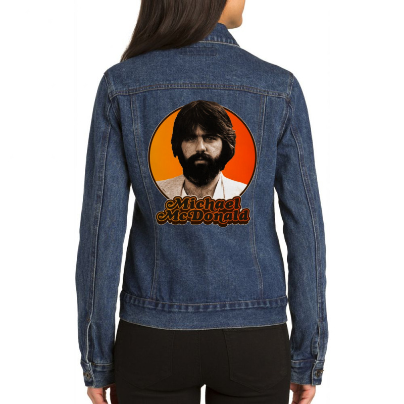 Retro Michael Mc Musician Ladies Denim Jacket by Bull Tees | Artistshot