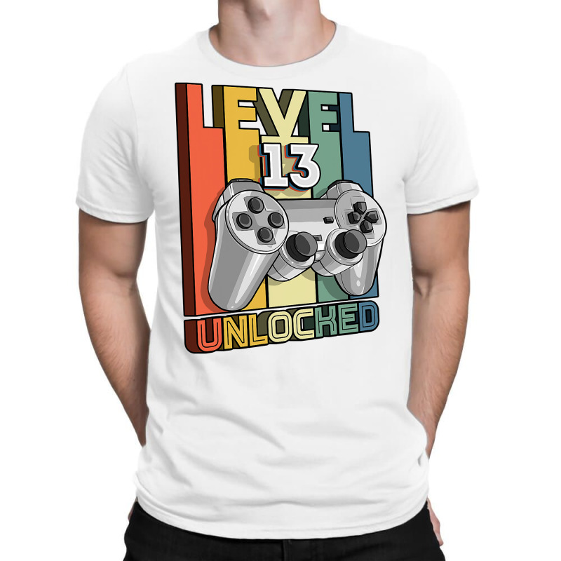 Level 13 Unlocked 13th Birthday Matching Video Game Boys T Shirt T-shirt | Artistshot