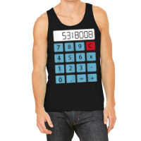 Boobies Calculator Upside Down Funny Apparel Tank Top | Artistshot