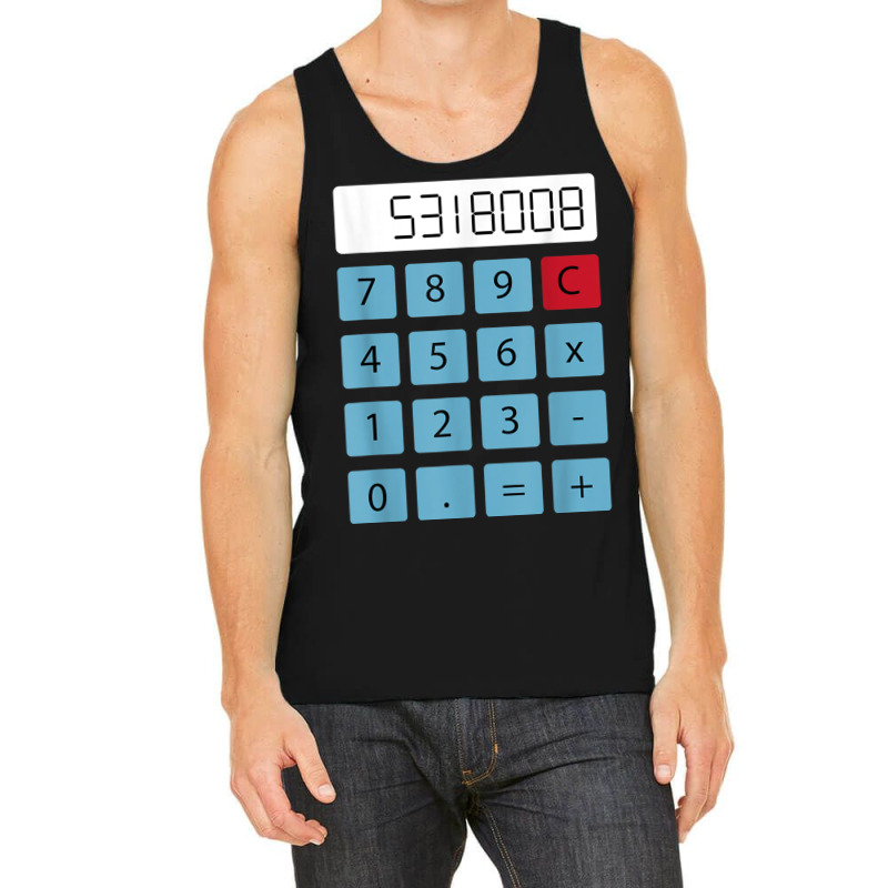 Boobies Calculator Upside Down Funny Apparel Tank Top by MaraRojas | Artistshot