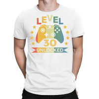 Level 30 Unlocked Shirt Video Game Birthday Gift Boys T Shirt T-shirt | Artistshot