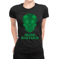 Men's Irish St Patricks Day T Shirt  Irish Bastard Ladies Fitted T-shirt | Artistshot