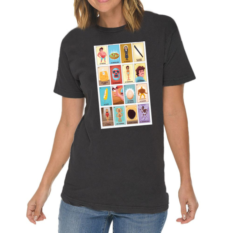 Nacho Daddy_s Lotería Vintage T-Shirt by EDWARDDAVIS | Artistshot