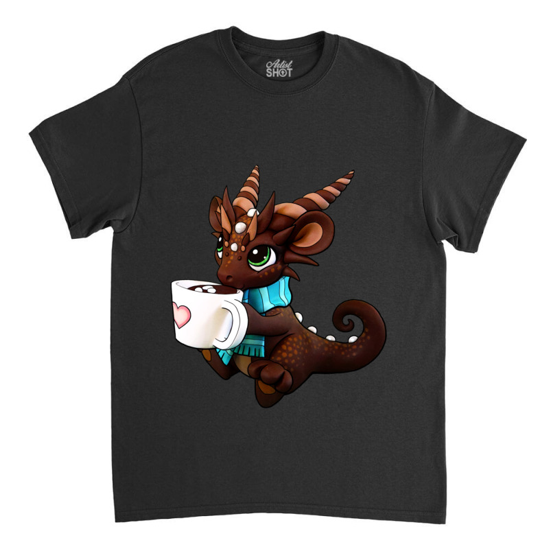 Hot Cocoa Dragon Classic T-shirt by cm-arts | Artistshot