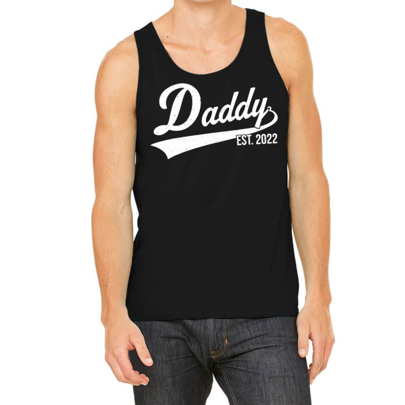 Mens 1st Time Dad Est 2022 New First Fathers Hood Day Daddy 2022 T Shi Tank Top | Artistshot