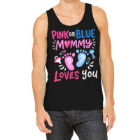 Mens Gender Reveal Party Mommy Mom Pink Or Blue T Shirt Tank Top | Artistshot