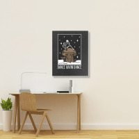 Skull Pusing Rwd Portrait Canvas Print | Artistshot