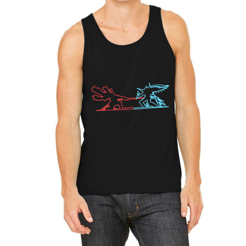 Bionis Vs Mechonis (outline) Tank Top | Artistshot