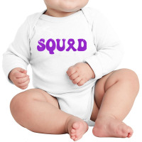 Support Squad Inflammatory Bowel Disease Awareness Purple T Shirt Long Sleeve Baby Bodysuit | Artistshot