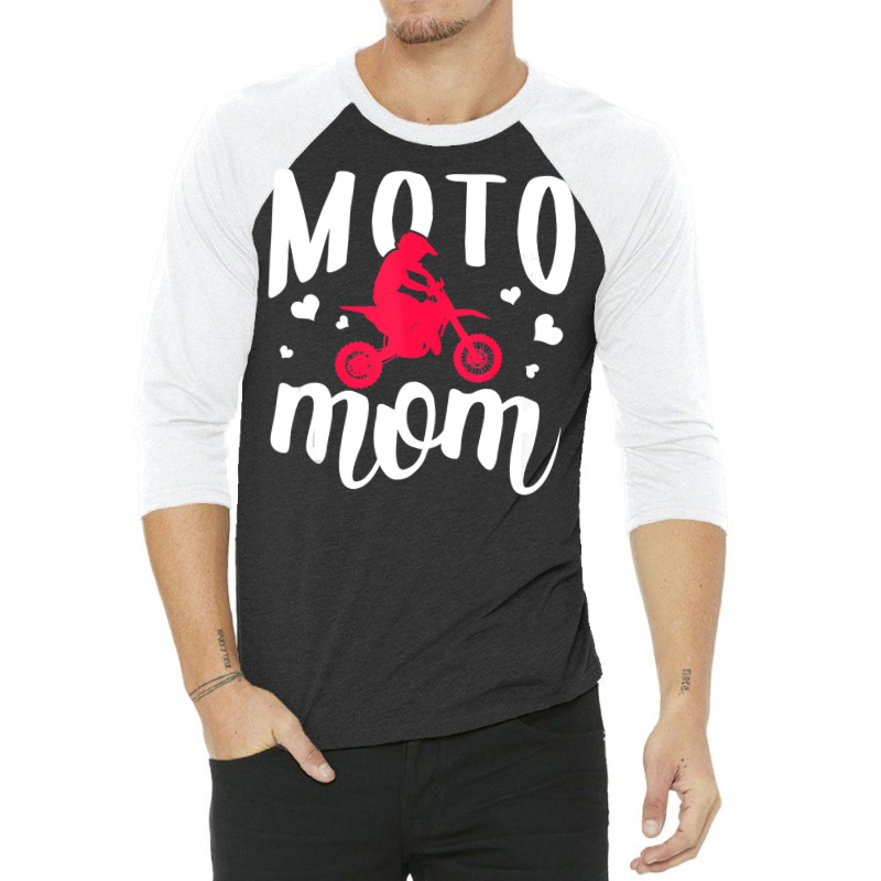 Moto Mom Dirt Bike And Motocross Gift For Women And Moms Tank Top 3/4 Sleeve Shirt | Artistshot