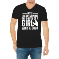 Funny Reading For Women Girls Bookworm Novel Book Lover T Shirt V-neck Tee | Artistshot