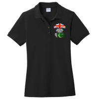 British Grown With Pakistani Roots  Gift For Pakistani With Roots From Ladies Polo Shirt | Artistshot