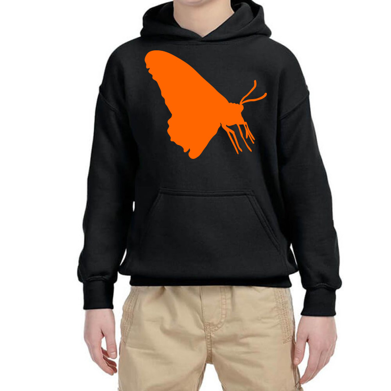 Silhouette Of A Butterfly Youth Hoodie by selos47 | Artistshot