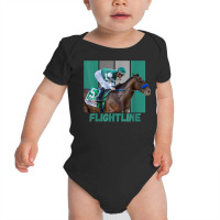 Flightline Horse Racing Thoroughbred Del Mar Santa Anita T Shirt Baby Bodysuit | Artistshot