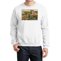 Panama Canal Birds Eye Map (1914) T Shirt Crewneck Sweatshirt | Artistshot