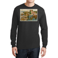 Panama Canal Birds Eye Map (1914) T Shirt Long Sleeve Shirts | Artistshot