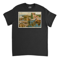 Panama Canal Birds Eye Map (1914) T Shirt Classic T-shirt | Artistshot