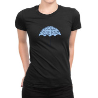 Cold Blue Rain Ladies Fitted T-shirt | Artistshot