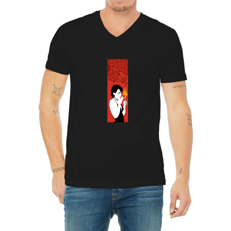 Cherry Poppin 1 V-Neck Tee by SusanCartrette | Artistshot