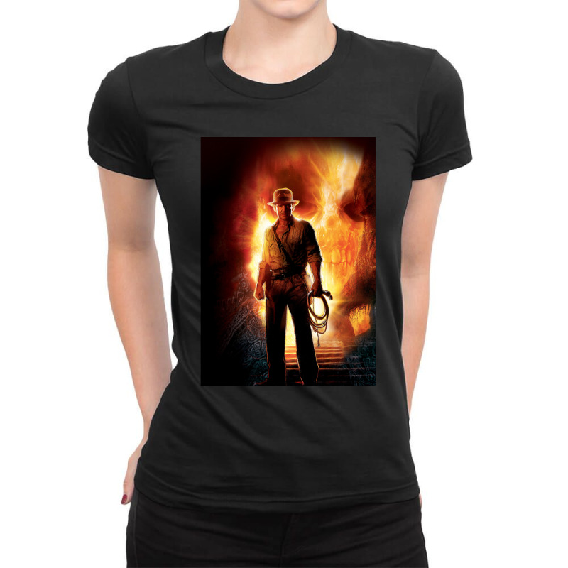 Indiana Jones And The Kingdom Of The Crystal Skull Ladies Fitted T-Shirt by cm-arts | Artistshot