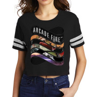 Arcade Fire   Discography Scorecard Crop Tee | Artistshot