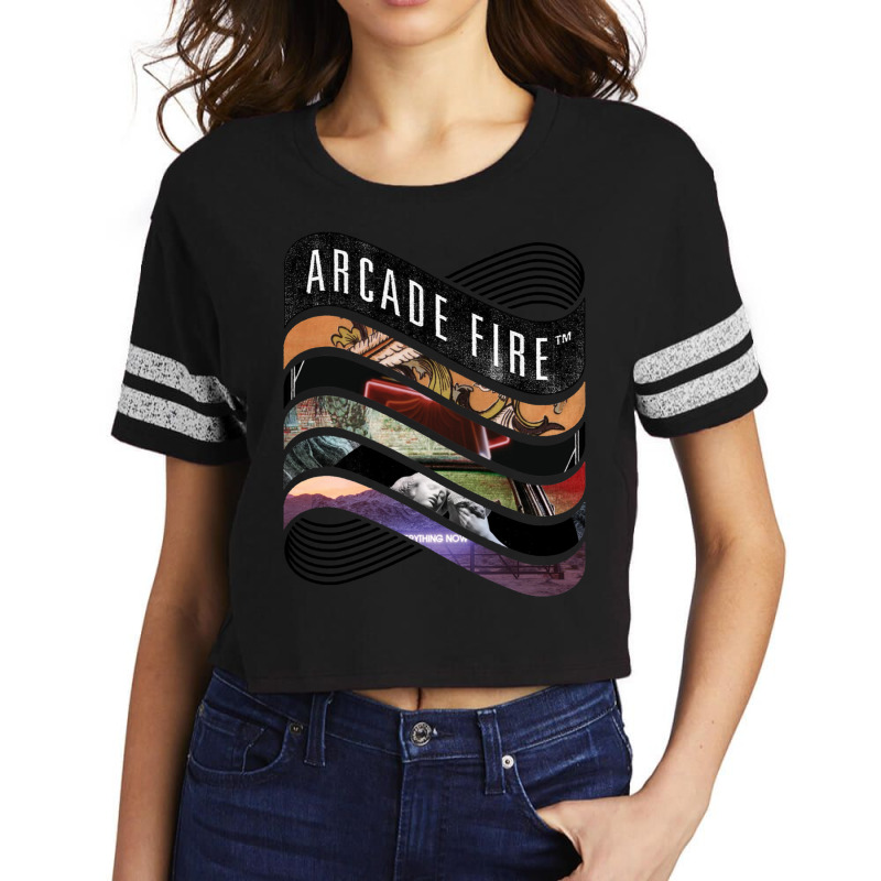 Arcade Fire   Discography Scorecard Crop Tee by cm-arts | Artistshot