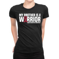 My Brother Is A Warrior Brain Aneurysm Awareness Premium T Shirt Ladies Fitted T-shirt | Artistshot