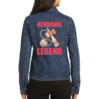 Kendama Legend Cool Japanese Kendama T Shirt Ladies Denim Jacket | Artistshot