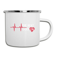 Heart Attack Surgery The Beat Goes On Survivor Rehab Recover Long Slee Camper Cup | Artistshot