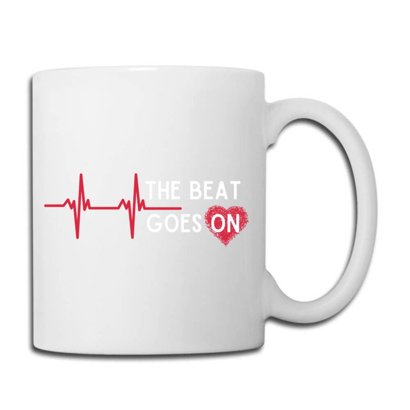 Heart Attack Surgery The Beat Goes On Survivor Rehab Recover Long Slee Coffee Mug by cm-arts | Artistshot