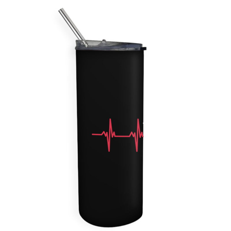 Heart Attack Surgery The Beat Goes On Survivor Rehab Recover Long Slee Skinny Tumbler by cm-arts | Artistshot