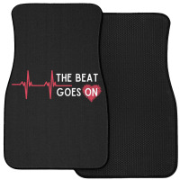 Heart Attack Surgery The Beat Goes On Survivor Rehab Recover Long Slee Front Car Mat | Artistshot