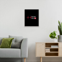 Heart Attack Surgery The Beat Goes On Survivor Rehab Recover Long Slee Metal Print Vertical | Artistshot